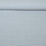 Jacquard Jersey - Streifen Mini Ecru Blau