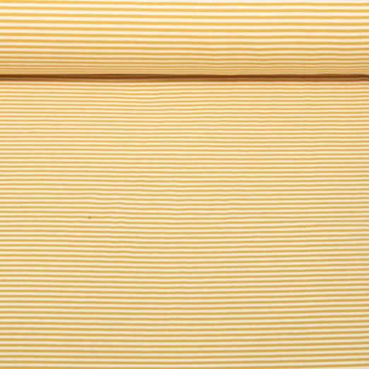 Jacquard Jersey - Streifen Mini Ecru Ocker