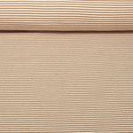 Jacquard Jersey - Streifen Mini Ecru Karamell
