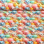 Jersey - Digitaldruck 3D Tiergesichter Multicolor