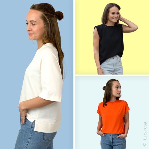 Kombipaket - 3 Basic-Shirts - Schnittmuster eBook