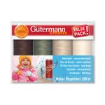 Gütermann Allesnäher - Water Repellent - Set Erdtöne - 4x100m-3