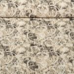 Popeline viscose - Impression digitale Fleurs Vintage Beige