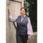 Romanit-Jersey -  Jeansoptik Navy-1
