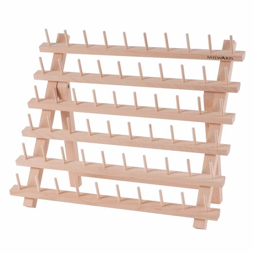 MILWARD Garnrollenhalter aus Holz für 60 Spulen 