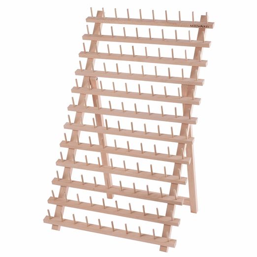 MILWARD Garnrollenhalter aus Holz für 120 Spulen 
