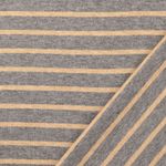 Jacquard Strikjersey - Striber Grå Beige