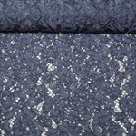 Spitzenstoff Johanna - Uni Jeansblau-0