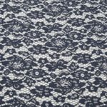 Spitzenstoff Johanna - Uni Jeansblau-1