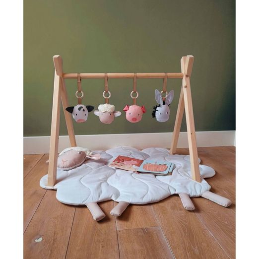 Panel Baumwoll-Popeline - Spieldecke Schaf Multicolor