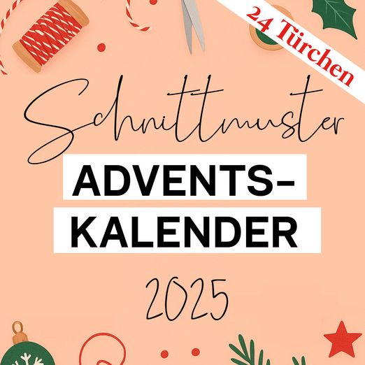 Schnittmuster Adventskalender 2025 mit 24 Türchen - Schnittmuster eBook