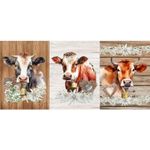 Canvas Panel - Alpenkühe Multicolor