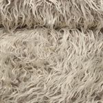 Kunstfell - Zottelfell Krampus Grau Melange