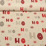 Canvas - HoHo Leinenlook Beige Rot