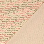 Cretonne en coton - Merry Christmas Ecru