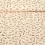 Baumwoll-Cretonne - Weihnachtsbäume Ecru