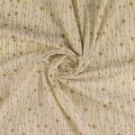 Popeline en coton - Chaîne d'étoiles Écru Or Argent