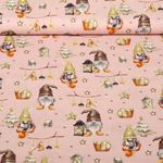 Baumwoll-Popeline - Waldzwerge Rosa