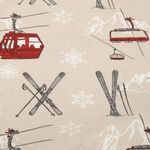 Baumwoll-Webware - Ski Alpin Grau-1