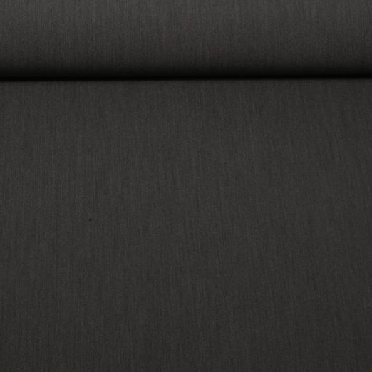 Hosenstoff Gabardine - Dunkelgrau Melange Querelastisch