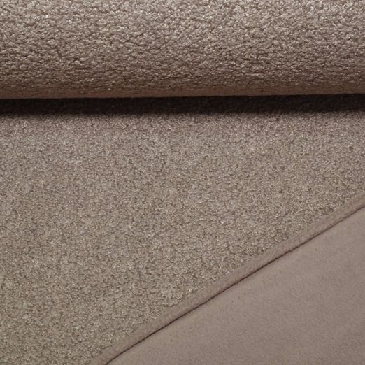 Polaire teddy - Double face Uni Taupe