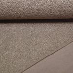 Polaire teddy - Double face bouclette Uni Taupe