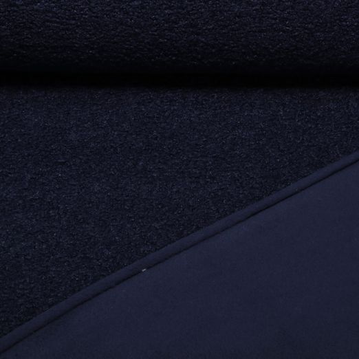 Teddyfleece - Doubleface Uni Marine