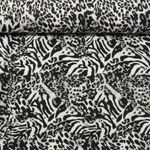 Sweat - French Terry Digitaldruck Leomix Grau Angeraut