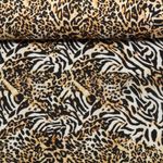 Sweat - French Terry Digitaldruck Leomix Beige Angeraut