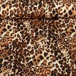 Satin de viscose - Léopard Beige