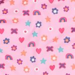 Popelina de algodón - Corazones Love rosa