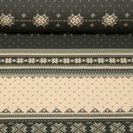 Sommersweat - French Terry Norwegermuster Grün Angeraut