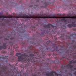 Baumwoll-Popeline - Wiesenblumen Lila