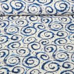 Viskose-Popeline - Digitaldruck Tie Dye Blau