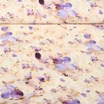 Viskose-Popeline - Digitaldruck Romantische Blumen Ecru Lila
