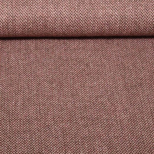 Mantelstoff - Wolltweed Geometrisch Altrosa Melange