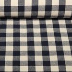 Baumwolle Webware - Küchentuch Karo Beige Blau