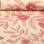 Coton - Torchon de cuisine Grenade Beige Rouge