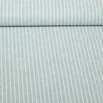 Leinen - Cotton Streifen Dunkelmint