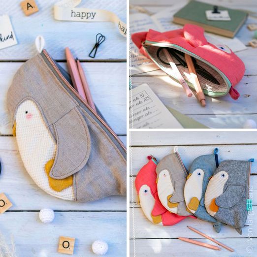 Mäppchen Pinguin - Schnittmuster eBook