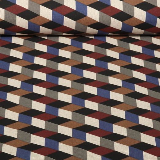 Canvas - Georauten Leinenlook Grau Multicolor