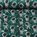 Wintersweat - Digitaldruck Astronauten Petrol Angeraut