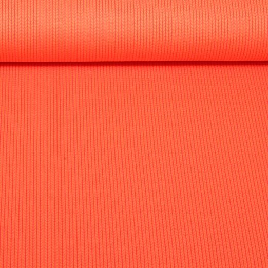 Bio Jersey - Albstoffe Jacquard Knit Knit Orange