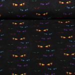 Jersey - Digitaldruck Katzenaugen Schwarz