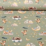 Jersey - Impression digitale Rêve des animaux Vert