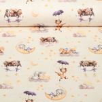 Jersey - Digitaldruck Träume Tiere Ecru