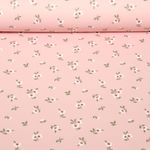 Tissu imperméable - Aqua protect Impr. digitale Fleurs et feuilles Rose-0