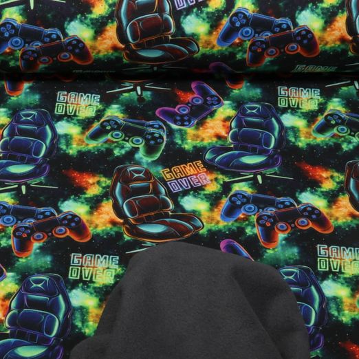 Softshell - Digitaldruck Game Over Multicolor