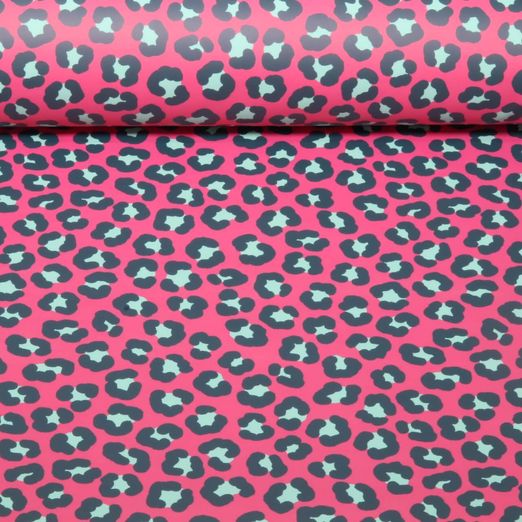 Regenjackenstoff -  Aqua Protect Digitaldruck Leo Fuchsia