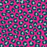 Tissu imperméable - Aqua Protect Imprimé numérique Leo Fuchsia